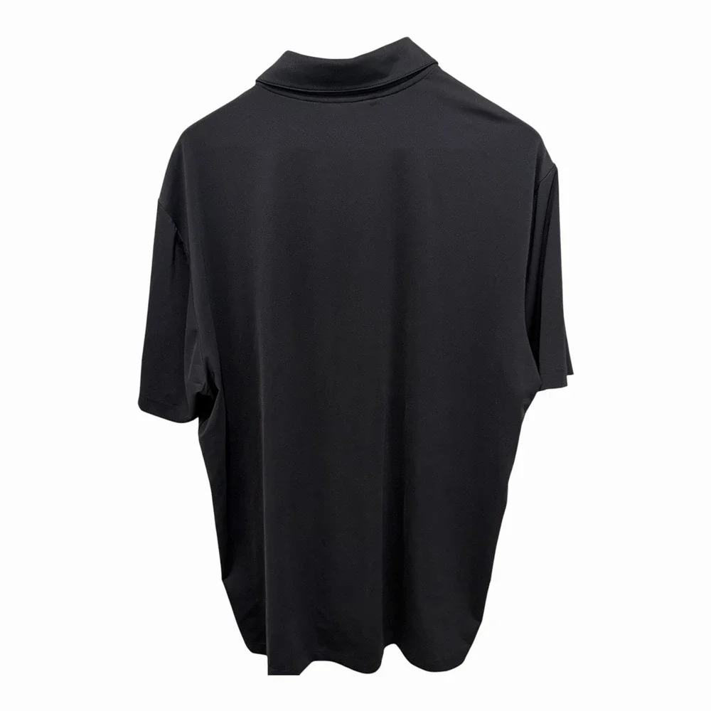 Adidas Golf Polo Shirt Mens XL Black Short Sleeve Performance Athletic